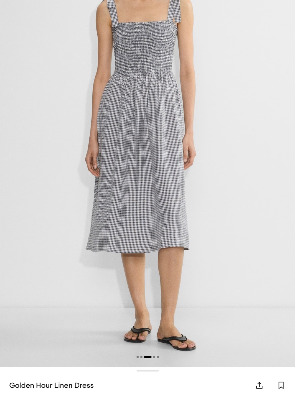 Aritzia golden hour linen dress